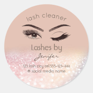 Adesivo Limpador de lash de piscar os olhos com lash de gl