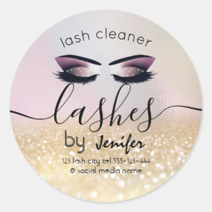 Adesivo Limpador Dourado de lash com extensão da lash