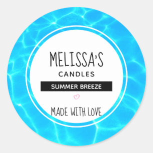 Adesivo Limpar Piscina Azul Vela de Fotos/Sabão