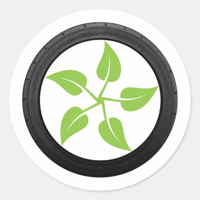 Adesivo Limpe energias verdes - carro elétrico (Frente)