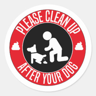 Adesivo limpe o seu cão