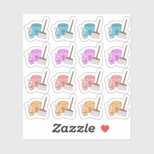 Adesivo Limpeza de Horas do Dia da Família Bujo Planner