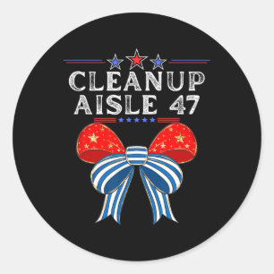 Adesivo Limpeza do corredor 47 Sátira política anti-Trump