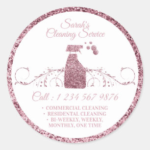 Adesivo Limpeza Maid Janitorial brilhando melhor