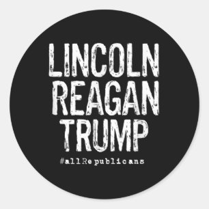 Adesivo Lincoln, Reagan, Trump - Presidentes Favoritos