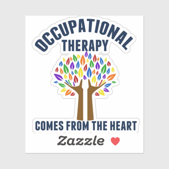 Adesivo Linda citação de terapia ocupacional (Folha)