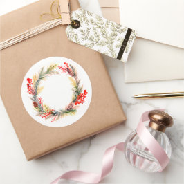 Adesivo Linda coroa de vinhetas de Natal