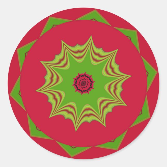 Adesivo Linda e espantosa arte vermelha tribal africana (Frente)