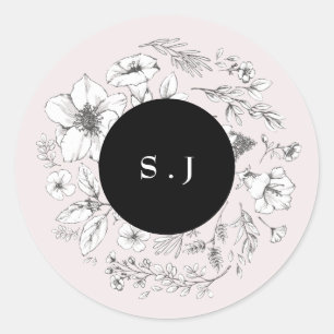 Adesivo Linda E Preta Monograma De Lâmpada