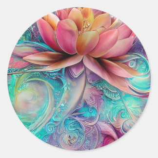 Adesivo Linda Flor de Lotus Imital