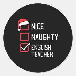 Adesivo Linda lista travessa: professor inglês Matchi de N