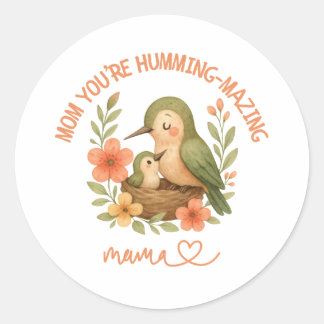 Adesivo Linda Mãe Beija-flor Dia das Mães