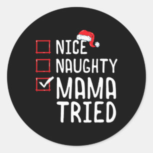 Adesivo Linda Mama Malvada Triu Lista de Natal 1