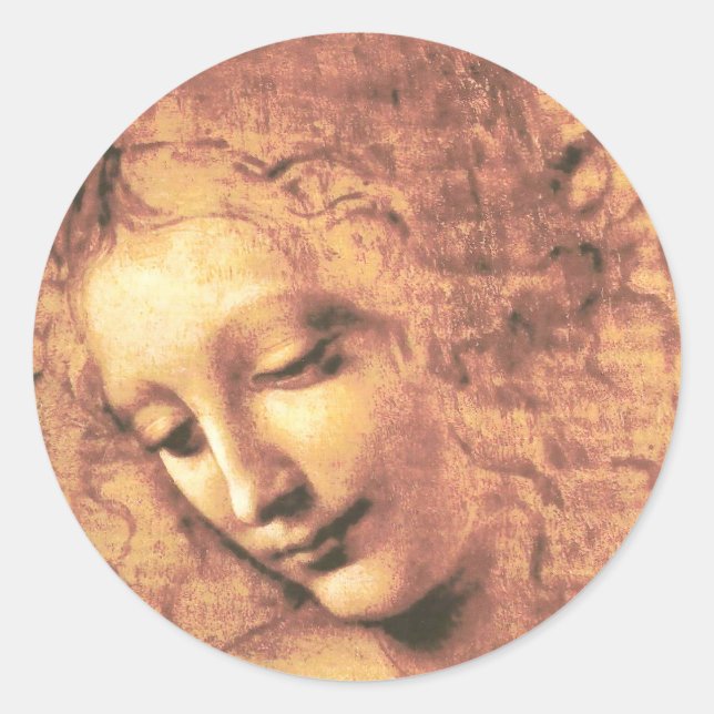 Adesivo Linda mulher por Leonardo da Vinci (Frente)