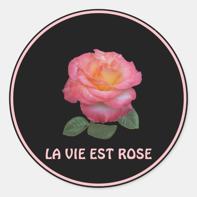 Adesivo Linda Rosa Rosa (Frente)