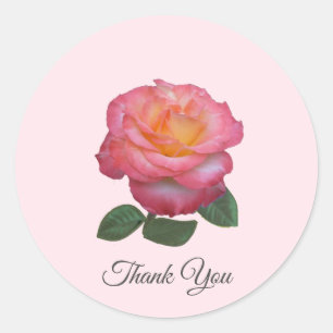 Adesivo Linda Rosa Rosa Obrigado