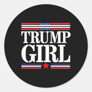 Adesivo Linda Trump Bandeira Americana Mulheres Meninas Pa