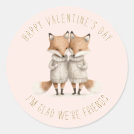 Adesivo Lindas Pequenas Raposas Dia dos Namorados