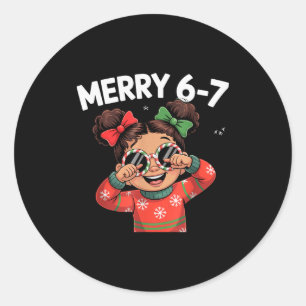 Adesivo Lindo 6 7 Seis Sete Meme Natal Mulheres Homens Cri