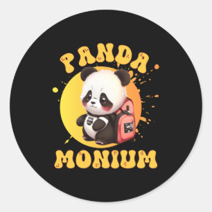 Adesivo Lindo Chibi Kawaii Panda Nome Ano Escolar Nas Cost