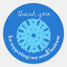 Adesivo Lindo cliente azul obrigado