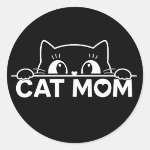 Adesivo Lindo design simples para mulheres amantes de gato