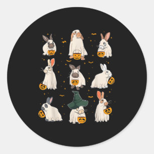 Adesivo Lindo Fantasma de Coelhinho de Outono Roupa Amante