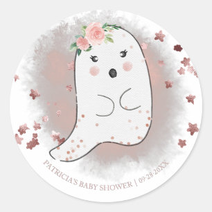 Adesivo Lindo Fantasma Menina de Halloween Chuveiro de Beb