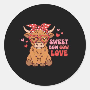 Adesivo Lindo Laço Doce Vaca Corações De São Valentim Garo