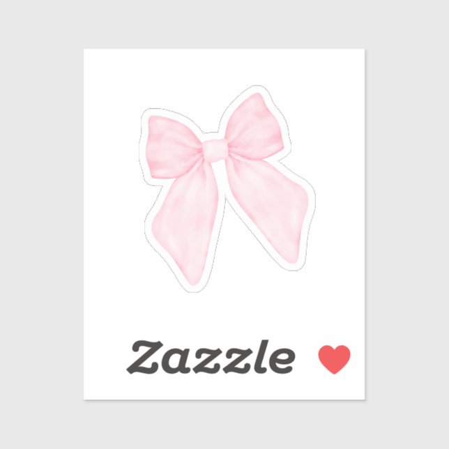 Adesivo Lindo Laço Rosa (Folha)