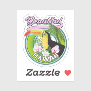 Adesivo lindo logotipo de viagem do Havaí