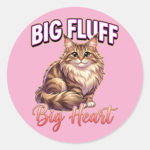 Adesivo Lindo Maine Coon no Dia dos Namorados – Grande Pel