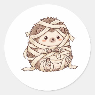 Adesivo Lindo Traje de Mamãeouriço-cacheiro para Halloween