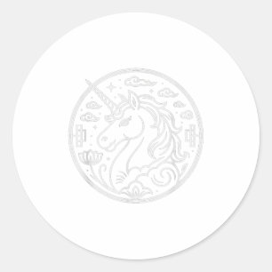 Adesivo Lindo Unicórnio 2026 Ano do Cavalo Fortuna Cavalei