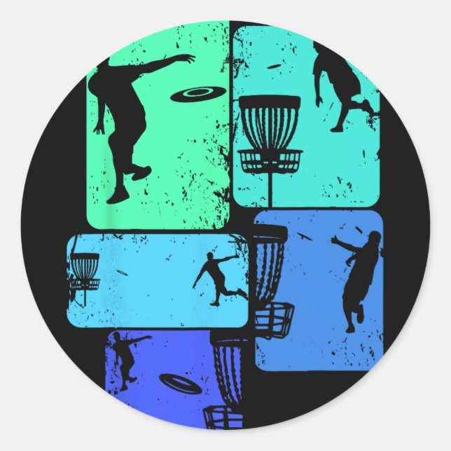 Adesivo Lindos Designs de Disc Golf e Ideias de Presentes  (Frente)