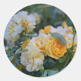 Adesivo Lindos montes de rosas amarelas