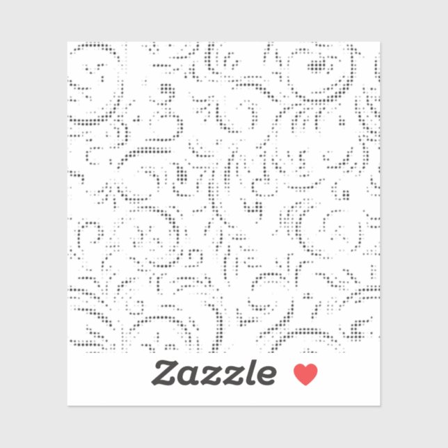 Adesivo Line art, Kangaroo, Ghost Custom-Cut Vinyl Sticker (Folha)