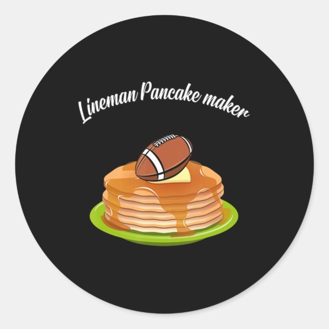 Adesivo Lineman Pancake - Fabricante de futebol (Frente)