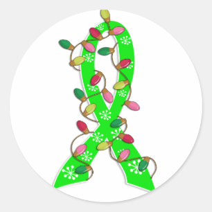 Adesivo Linfoma Não-Hodgkin Fita das Luzes de Natal