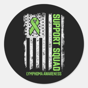 Adesivo Linfoma Não Hodgkin Suporte Cancer Linfoma Esquadr