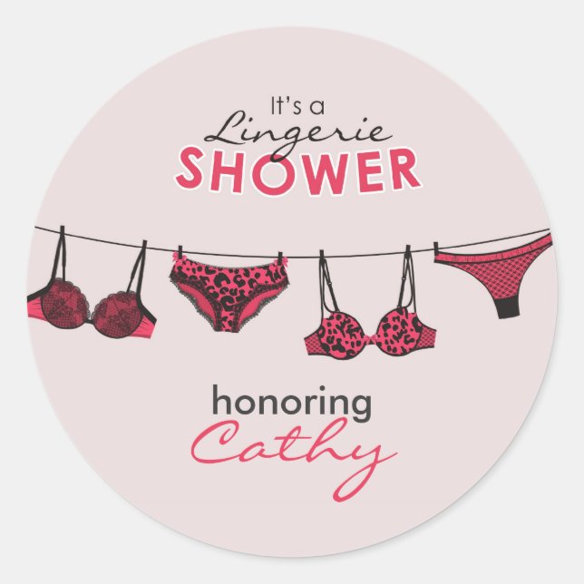 Adesivo Lingerie Chá de panela (Frente)