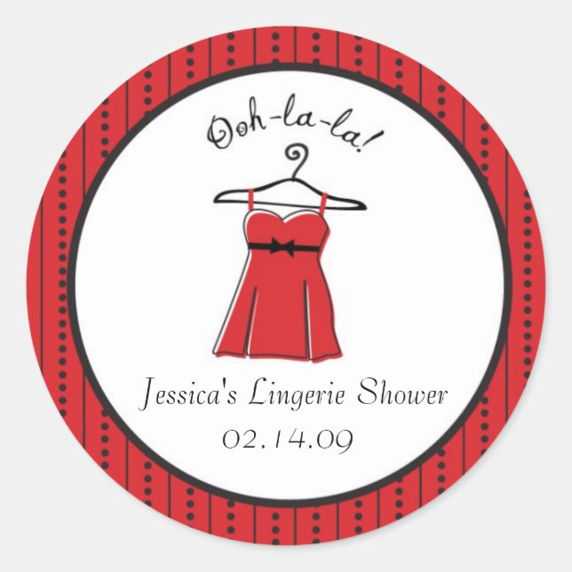 Adesivo Lingerie Chá de panela (Frente)
