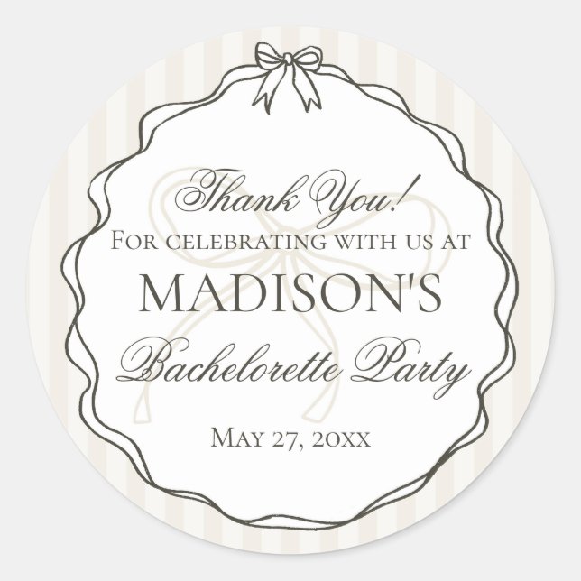 Adesivo Lingerie Preta Favor para Despedida de Solteira co (Frente)