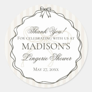 Adesivo Lingerie Preta Favor para Despedida de Solteira no