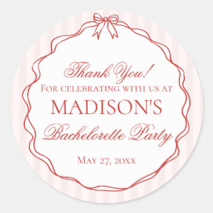 Adesivo Lingerie Rosa e Vermelha Favoritos para Festa de D