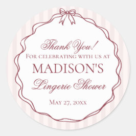 Adesivo Lingerie Vermelha Borgonha Festa de Despedida de S