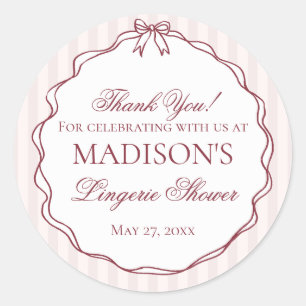 Adesivo Lingerie Vermelha Borgonha Festa de Despedida de S