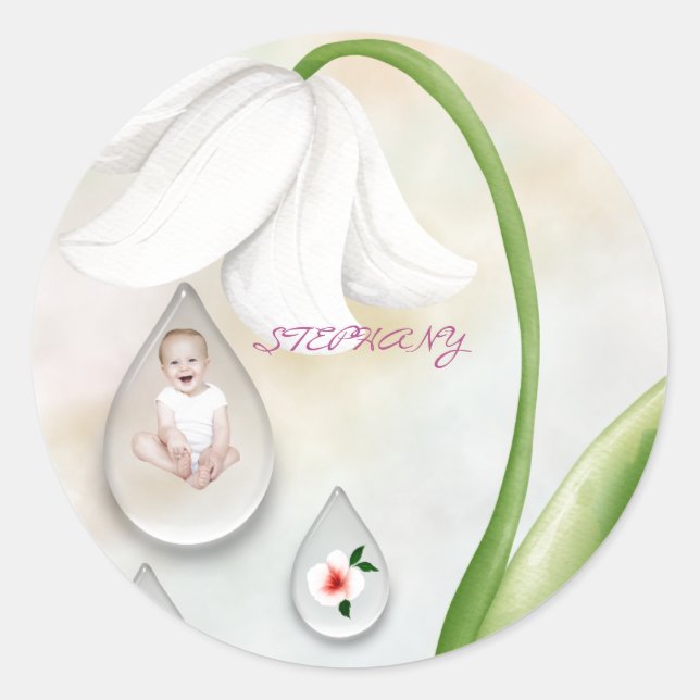 Adesivo Lingotes de fada com vinhetas redondas (Frente)