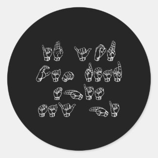 Adesivo Língua de sinais americana se você pode ler isso d