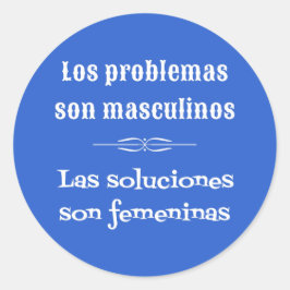 Adesivo Língua espanhola aprendendo gramática citar o azul